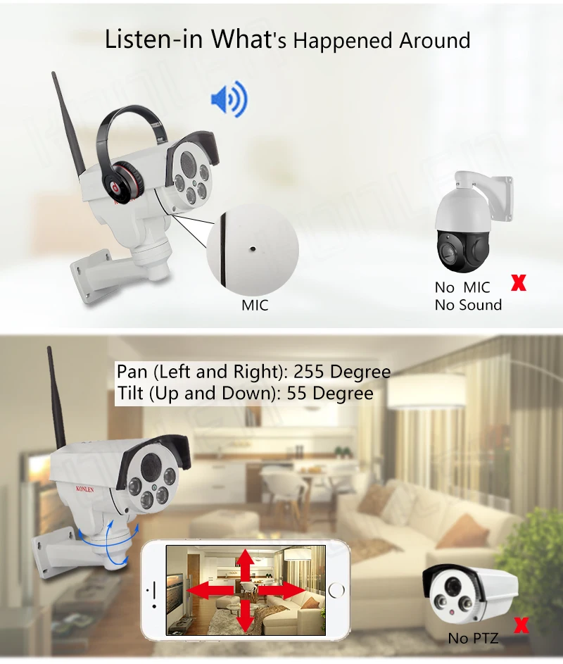 Zoom PTZ outdoor camera IP 04