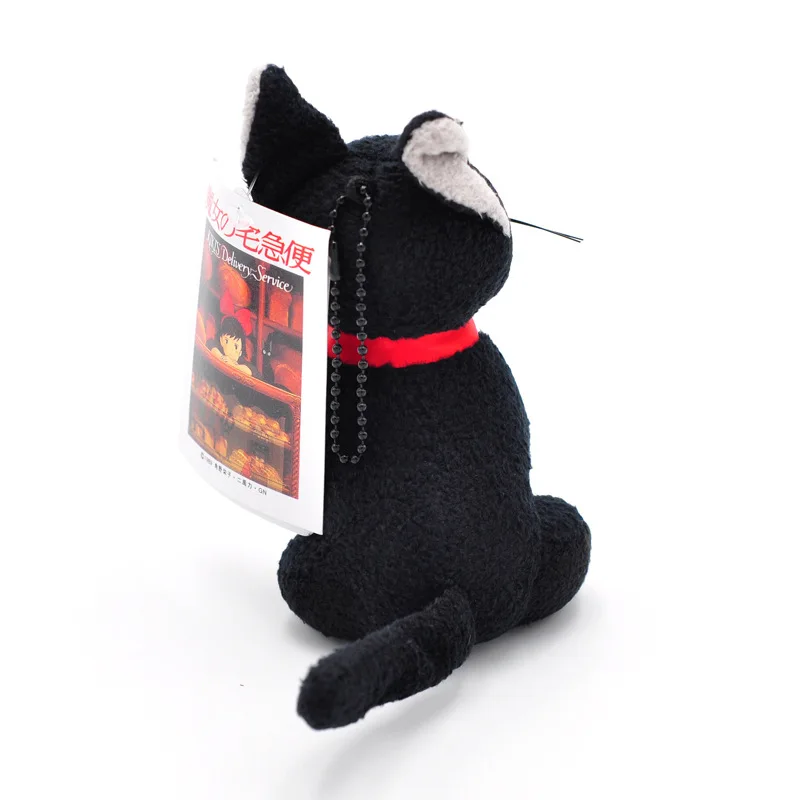Студия Ghibli Hayao Miyazaki Kiki службы доставки черный JiJi плюшевая кавайная Игрушка Черный кот Кики мягкая игрушка сумка для ключей подвеска