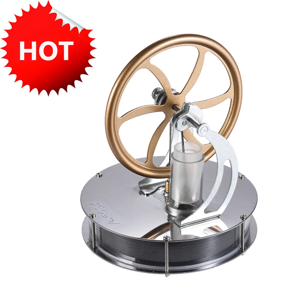 

Low Temperature Stirling Engine Motor Model Kit Creative DIY Engine Model Temperature Difference Engine Generator Experiment Toy
