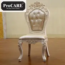 Обеденный стул, классический простой Твердый Деревянный досуг кожаный обеденный стол стул кожа