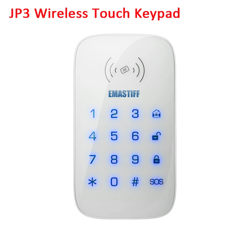 Touch Keypad DIY Полная дверь PIR дым аксессуары для нашей новой W2B WIFI домашней безопасности GSM сигнализация беспроводная видео IP камера монитор - Цвет: Touch Keypad