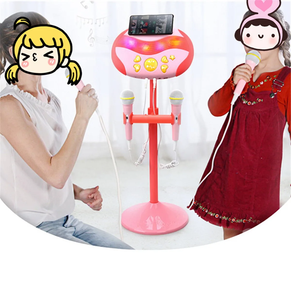 

Kids Girls Boys Microphone Mic Karaoke Singing Machine Kid Funny Gift Music Toy Adorable Toy Musical Instrument Birthday Gift