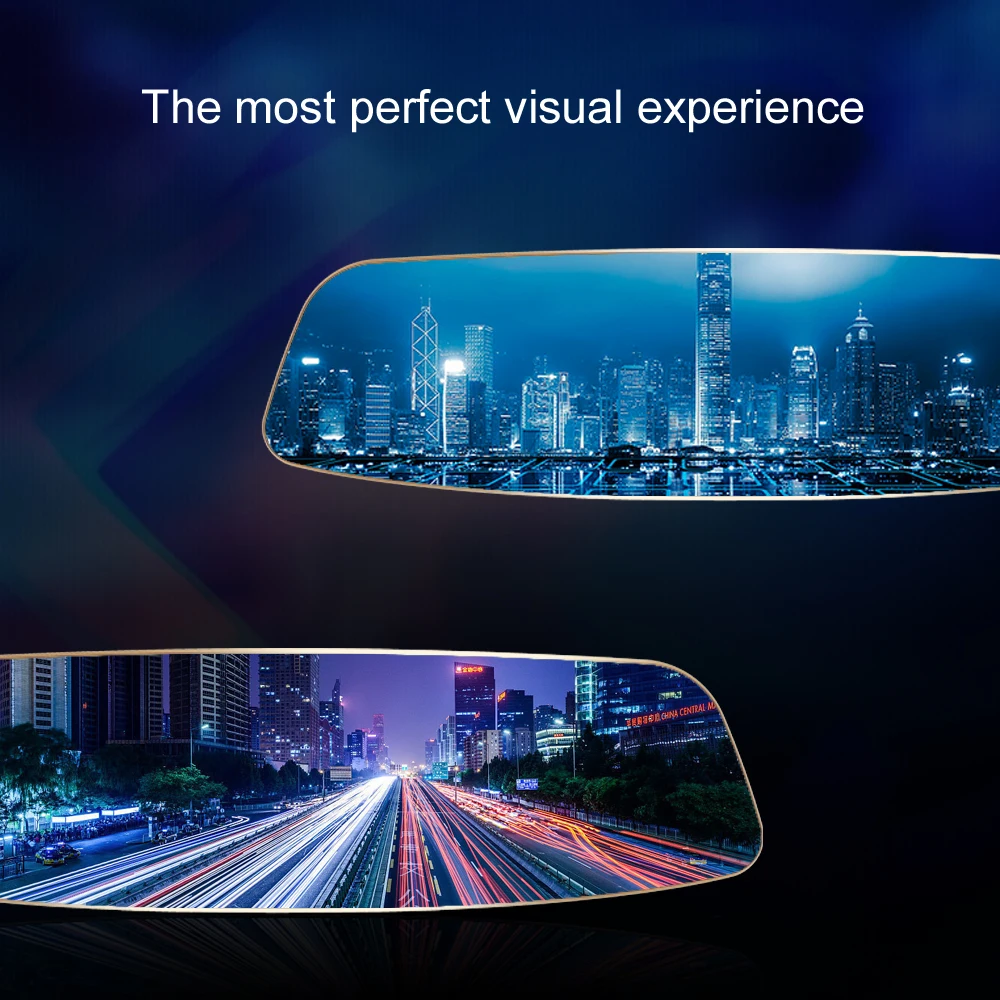 

5 Inch Touch Screen Car Dvr Rearview Mirror Super Night Vision Dual Lens 1080P Dash Camera Video Recorder Parking Monitor