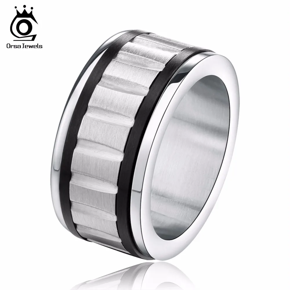 orsa jewels classic 316l stainless steel gear rings 2017 high polished steam punk mens lead - Gear Wedding Ring orsa jewels classic 316l stainless steel gear rings 2017 high polished steam punk mens lead - Gear Wedding Ring
