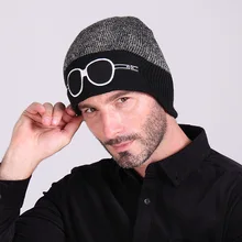 Новый осень зима солнцезащитные Очки печати хип горячая hat petchwork Трикотажные шляпа Мужчины и женщины на Лыжах Шляпы и Шапки Skullies & шапочки