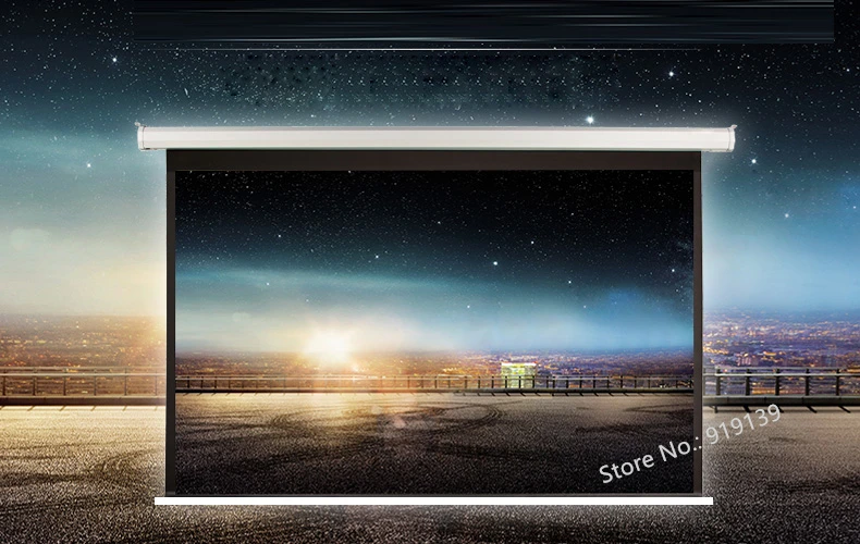 120Inch 16 to 9 motorized screen pic 2