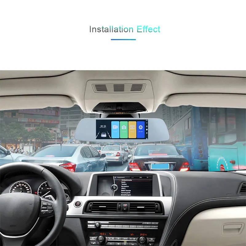 

Rearview Mirror Dual Lens Car DVR Driving Recorder Camera Portable Night Vision Car Video Recorder Ultrathin G-Sensor