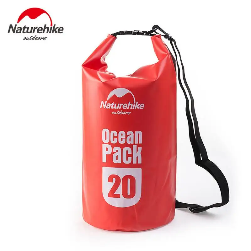 Naturehike 5L 10L 20L Waterproof Bag Sack Drifting River Trekking Storage Bag Outdoor Waterproof Swimming Sport Bags FS15M005-J