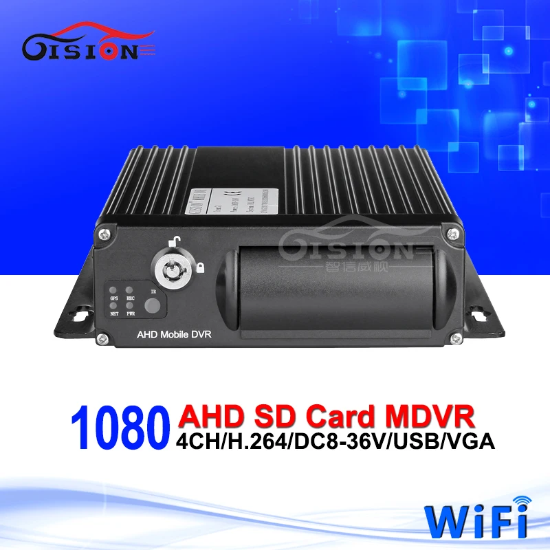 

Free Shipping Wifi Vehicle Mobile Dvr Real Time Video Remote Control 4CH H.264 Car Video Recorder With 1080p AHD SD Mdvr