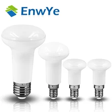 Enwye R39 r50 R63 Светодиодная лампа E14 E27 База светодиодные лампы 4 Вт 6 Вт 9 Вт 12 Вт LED зонтик лампочки теплый холодный белый свет AC220V 230 В 240 В