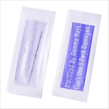 100 шт Одноразовые стерилизованные Профессиональные иглы татуировки 1R для ручка для татуажа бровей оборудование для перманентного макияжа иглы для перманентного макияжа 1R