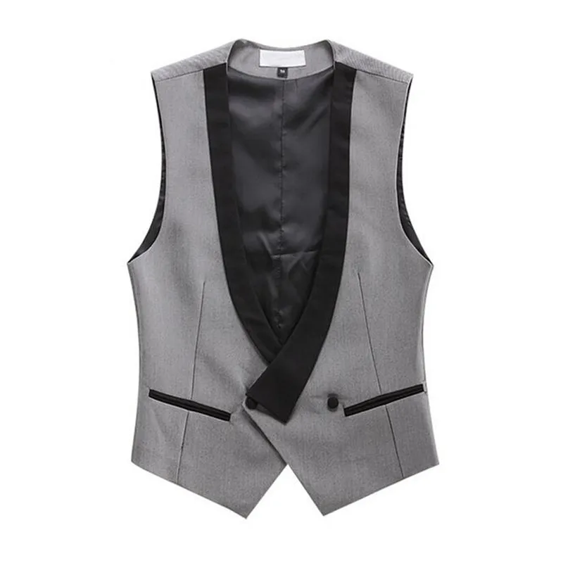 Sale Custom Made Stylish One Button Handmade Waistcoat For Wedding
