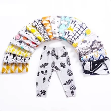 Shuijn из хлопка с рисунком детские штаны Штаны для маленьких мальчиков и девочек детские леггинсы, брюки для детей, для новорожденных, для младенцев, для девочек и мальчиков Костюмы