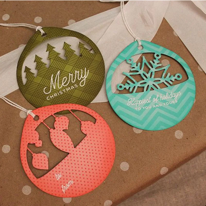 

Christmas bell snowball Metal Cutting Dies Stencils For Card Making Decorative Embossing Suit Paper Cards Stamp DIY