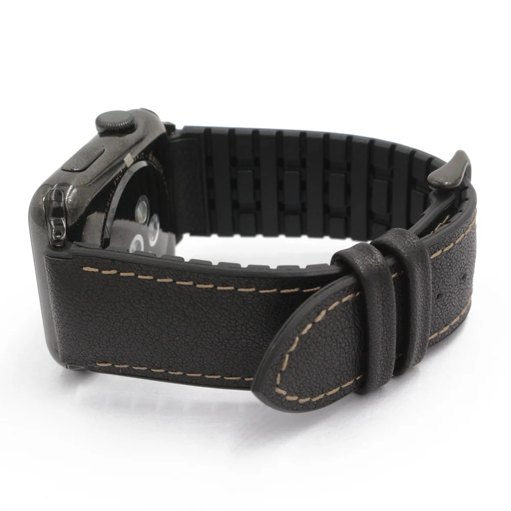 URVOI band for apple watch series1 2 leather strap for iwatch belt high quality breathable TPU back leather face design 38 42mm15