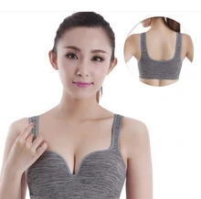 New Professional Sport Bra Fitness Women Yoga Push Up Tank Top Vest Bra Stretch Athletic Full Cup Padded Gym Running Jogging
