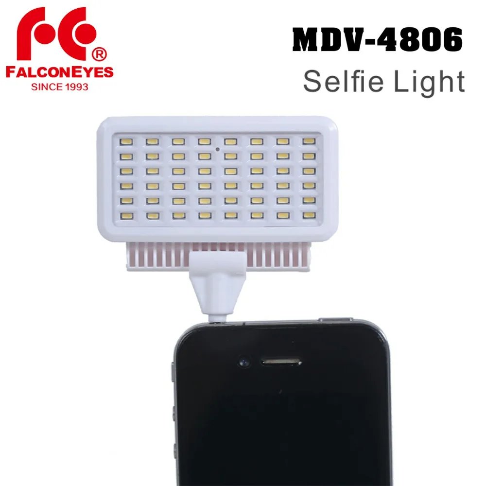 

Falcon Eyes MDV-4806 2W Mini Selfie LED Fill Light for Mobile Phone for camera with Built-in battery and USB Charging Cable