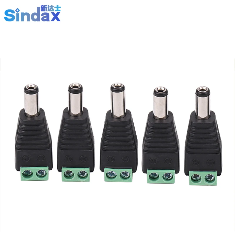 Sindax CCTV видео Мощность Балун 5.5X2.1mm DC разъем питания клеммы адаптер 10 шт.|connector