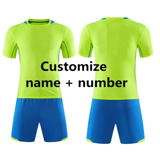 DIY 2017 Child Kids youth Football Kits Boys Soccer Sets Jersey