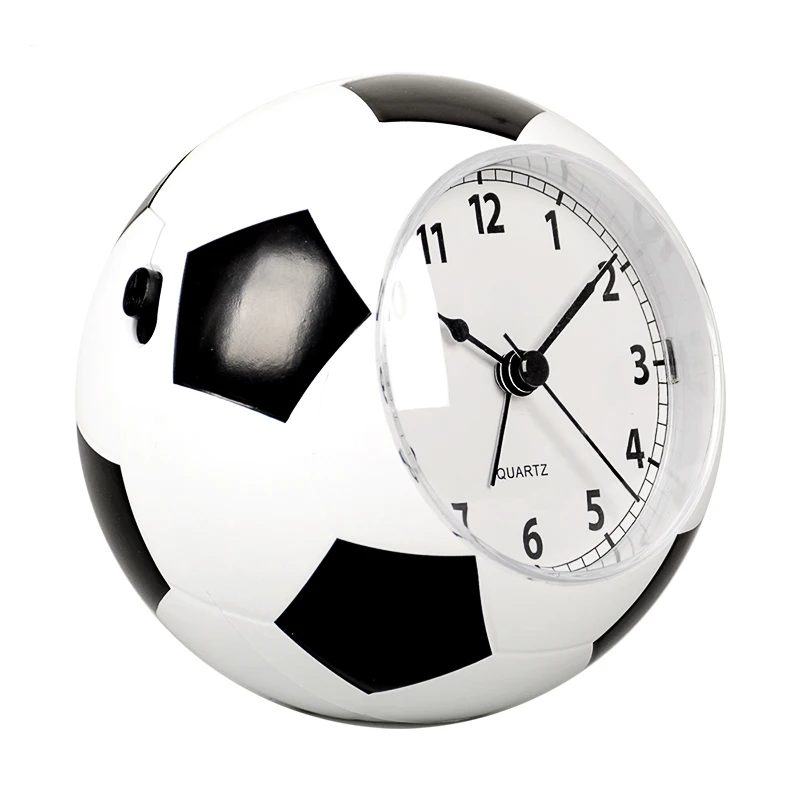 

Creative fashion football modeling desktop alarm clock Cartoon spherical table clock