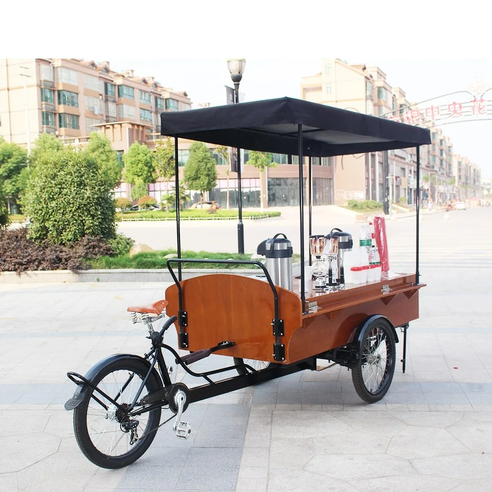 

Outdoor food truck use for coffee sell retro coffee bike hot sell in Europe