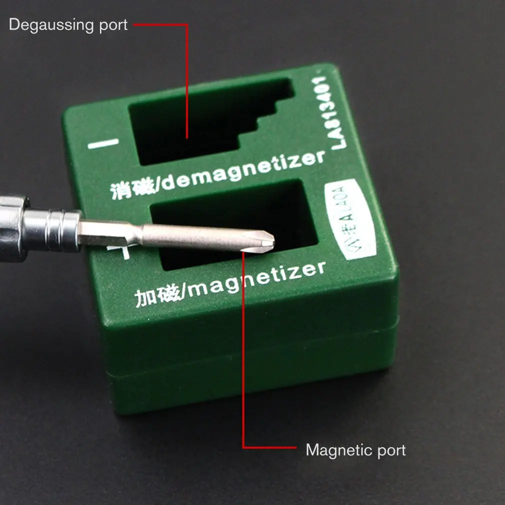 LAOA размагничиватели плюс фарфоровая дегаузсер зарядка плюс размагничиватель дегаузная отвертка сильные прочные размагничиватели