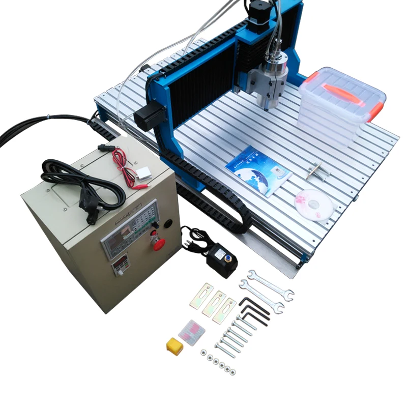 

Offline DSP control system 4axis wood cnc milling machine Linear Guide Rail metal engraver 6090L 3axis engraving machine