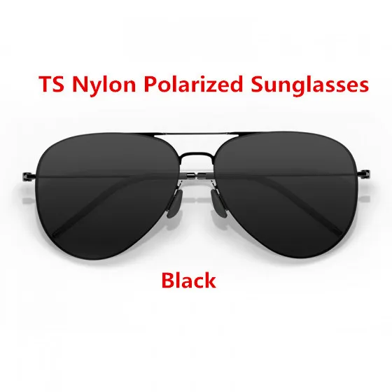 New Xiaomi Mijia Turok Steinhardt TS Nylon Polarized Sunglasses Colorful RETRO UV-Proof Fashionable Sunglass For Adults - Color: Nylon Black