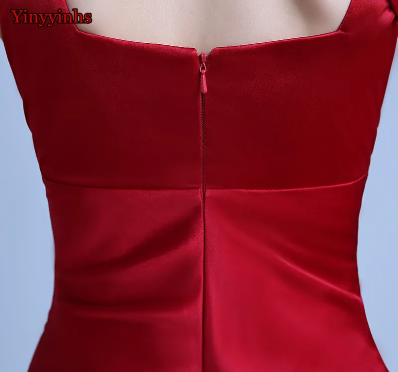 2017-New-Arrival-Burgundy-Scoop-Mermaid-Prom-Dresses-Long-Sexy-Party-Evening-Gowns-Custom-Made-Black (5)