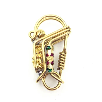 

CICICUFF Trend Handmade Brass Keychain Creative Fashion Wishy Bird Waist Hanging Key Case Pure Brass Car Key Holder Personality