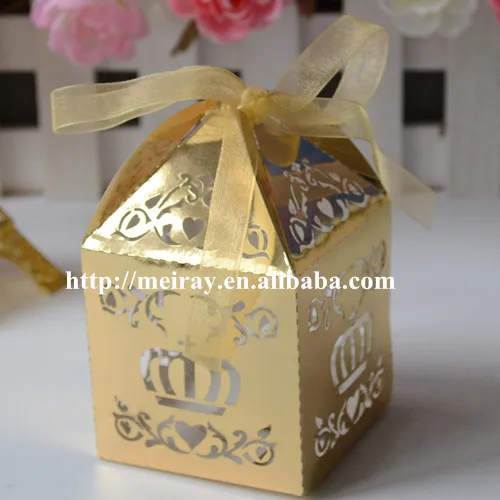 wedding cake candy gift box gold,indian wedding return gift favor box ...
