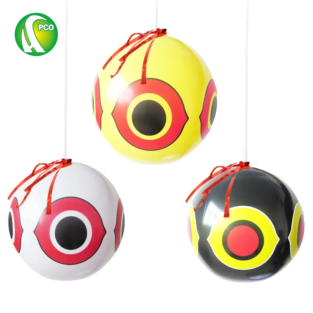 PCO Bird Repellent Predator Eyes Balloons, Bird Scarer Pest Bird Resistance Tools Gear Pest Control, Pack of 3 PCO Bird Repellent Predator Eyes Balloons, Bird Scarer Pest Bird Resistance Tools Gear Pest Control, Pack of 3