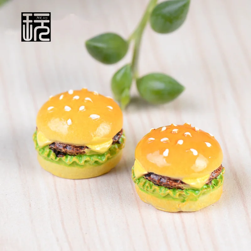 

Simulation Bread Hamburger Mini Fairy Garden Miniatures DIY Doll House/ Terrarium/ Succulents/ Home/ Micro Landscape Decorations