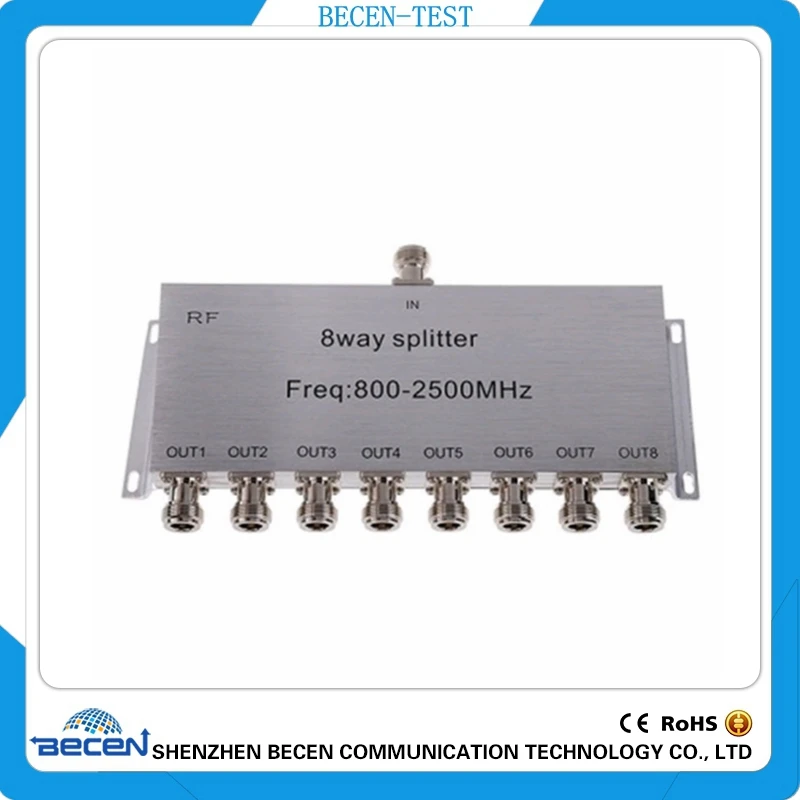 

8 Way N Female Power Splitter 800-2500MHz