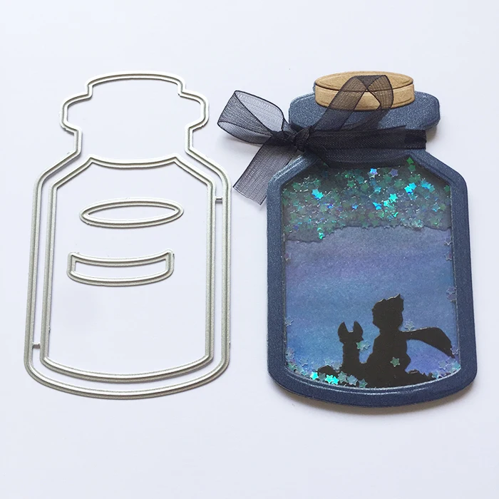 

Bottle Shake Card Metal Cutting Dies Stencils For Scrapbooking Paper Cards Crafts DIY