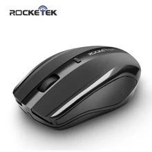 Rocketek USB Wireless Mouse 1600 DPI 4 buttons ergonomic for imac pro macbook laptop computer optical