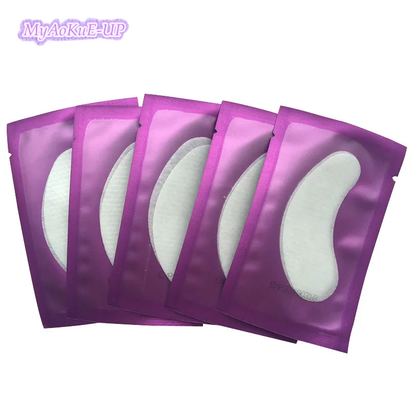 

Hot Sale 50pairs/lot Eye Pads Paper Patches Eyelash Under Eyelash Extension Paper Patches Eye Tips Sticker Wraps Make Up Tools