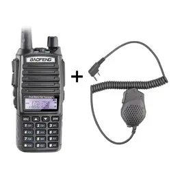 100% Оригинал Baofeng UV-82 Интерком 2 способ радио + двойной PTT наушники + двойной PTT микрофон динамик