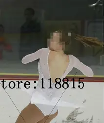 Белый Катание на коньках платье Дети Обувь для девочек конкурс Фигурное катание Платья для женщин пользовательские лед фигурное катание