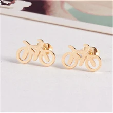 Великолепная сказка 10 пар Высокое качество изделия современные Aretes де Mujer Велосипедный Спорт Серьги велосипед инструмент Нержавеющая сталь Серьги-гвоздики