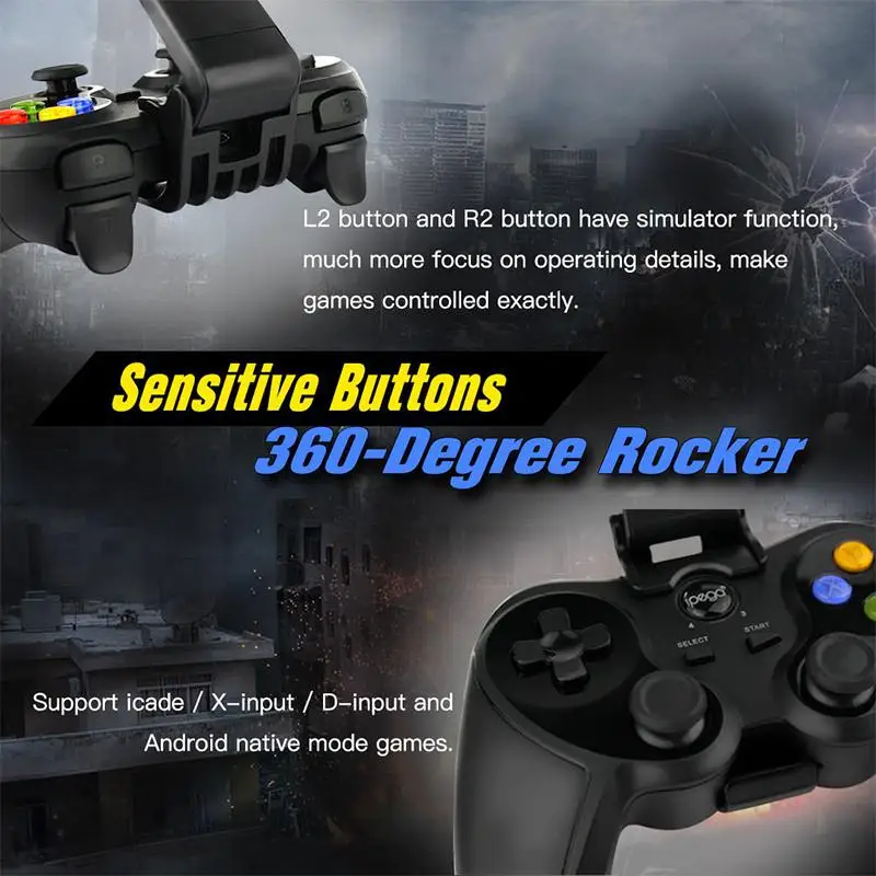  Kuulee Wireless Bluetooth Game Pad pubg Controller Joystick for gamepad Android iOS Tablet PC Free 