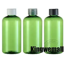 300 шт./лот 220 мл ПЭТ Пластик Зеленая Бутылка Контейнер пустые косметические Бутылочки с Colar Кепки для жидкого лосьон воды