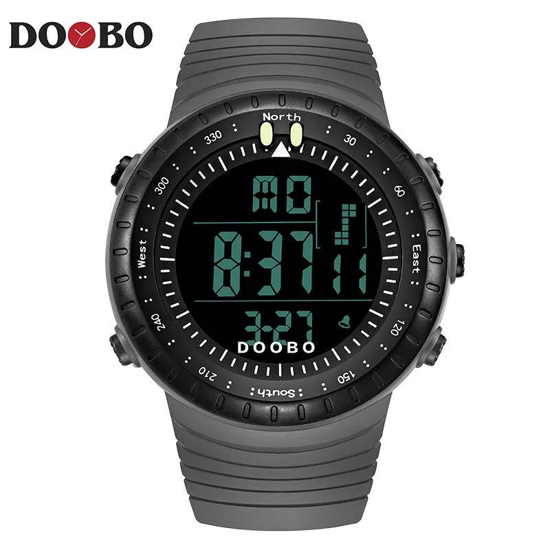 Мужские спортивные часы DOOBO военные часы модные наручные часы погружение мужские светодиодный светодиодные цифровые часы водонепроница