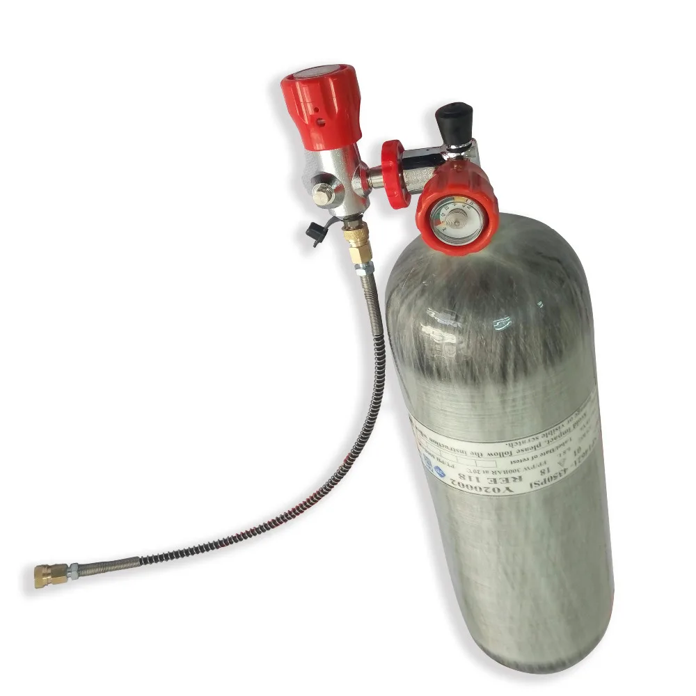 New Type Full Set 6.8L DOT Carbon Fiber Paintball Tank Pcp Air Gun Air Softgun With Valve And Fill Station AcecareAC268101