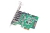 8 Port USB 2.0 PCI-Express X1 Card (6 External Ports and 2 Internal 9 Pin Ports) ► Photo 3/5