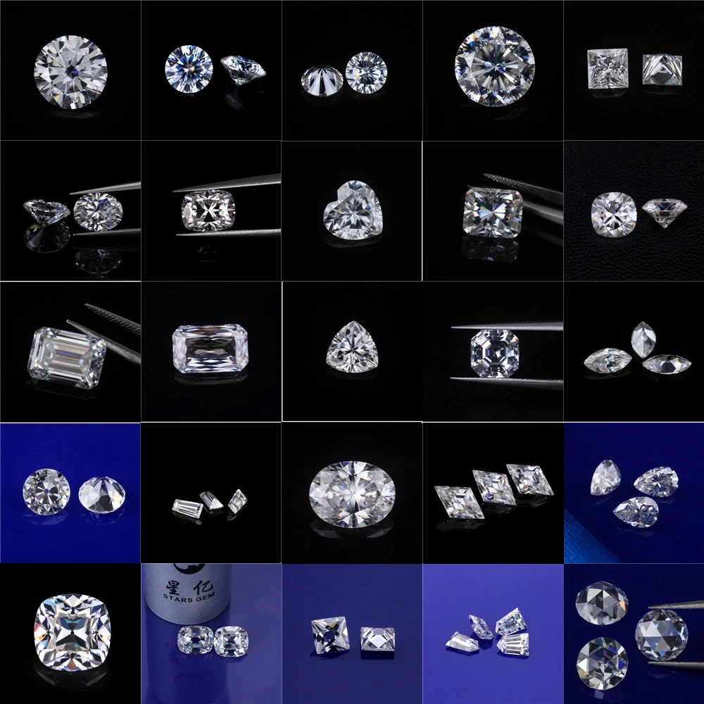 all shape moissanite new 10-20