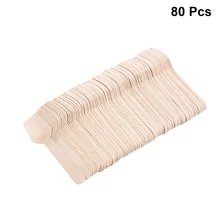 80 шт деревянные ложки экологически безопасные столовые приборы вечерние принадлежности для десертного пудинга