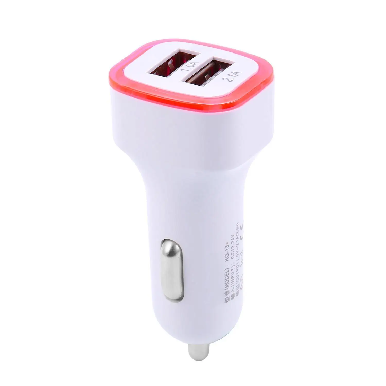 2.1A 1A автомобильное зарядное устройство с двумя портами USB универсальное со