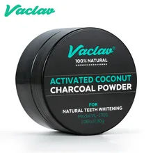 Вацлав 30 г 60 г активированный кокосовый уголь отбеливающий порошок для зубов натуральный отбеливающий уголь порошок зубной камень удаление пятен