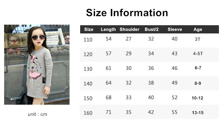 Spring Autumn Kids Baby Girls Clothes Children Clothing Princess Long Sleeve Cotton Blouse Fashion Print 3-15T